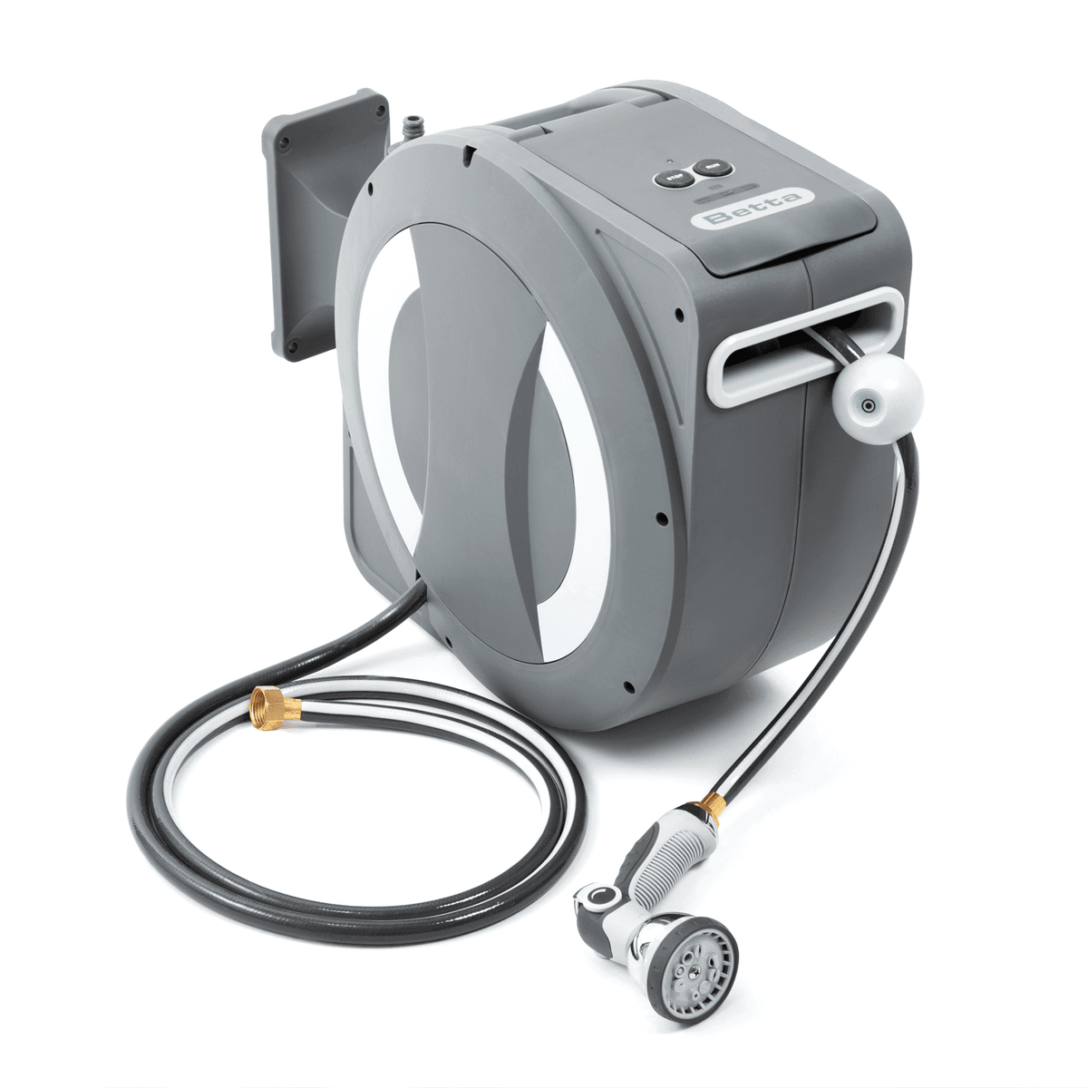 The Garden Hose Just Got a Quiet Upgrade — One-Touch Auto-Retract, 8-Pattern Nozzle, and No More Tangled Coils on the Pool Deck