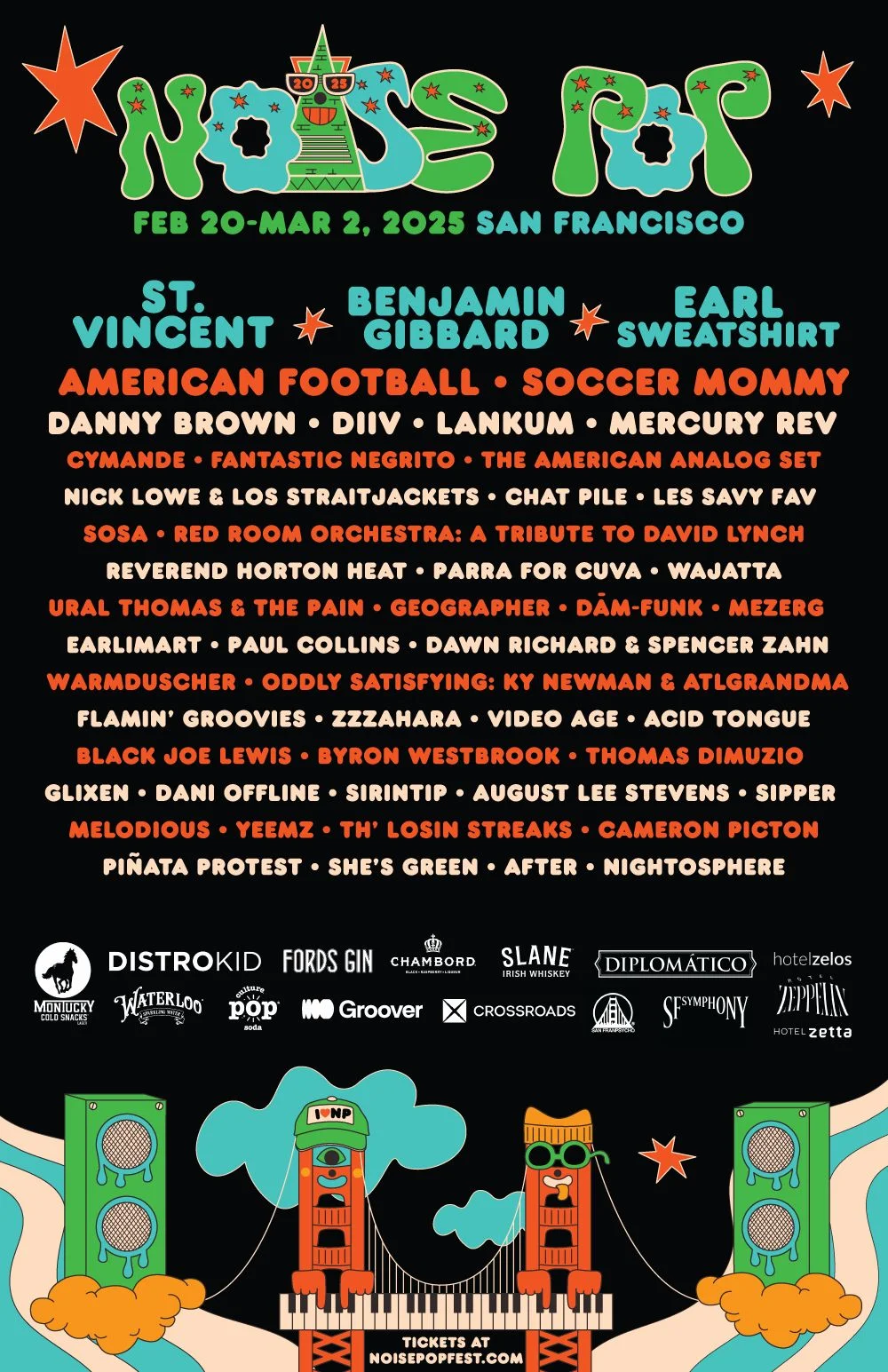 Cover Image for Noise Pop Festival 2026 San Francisco Expands to 11 Days